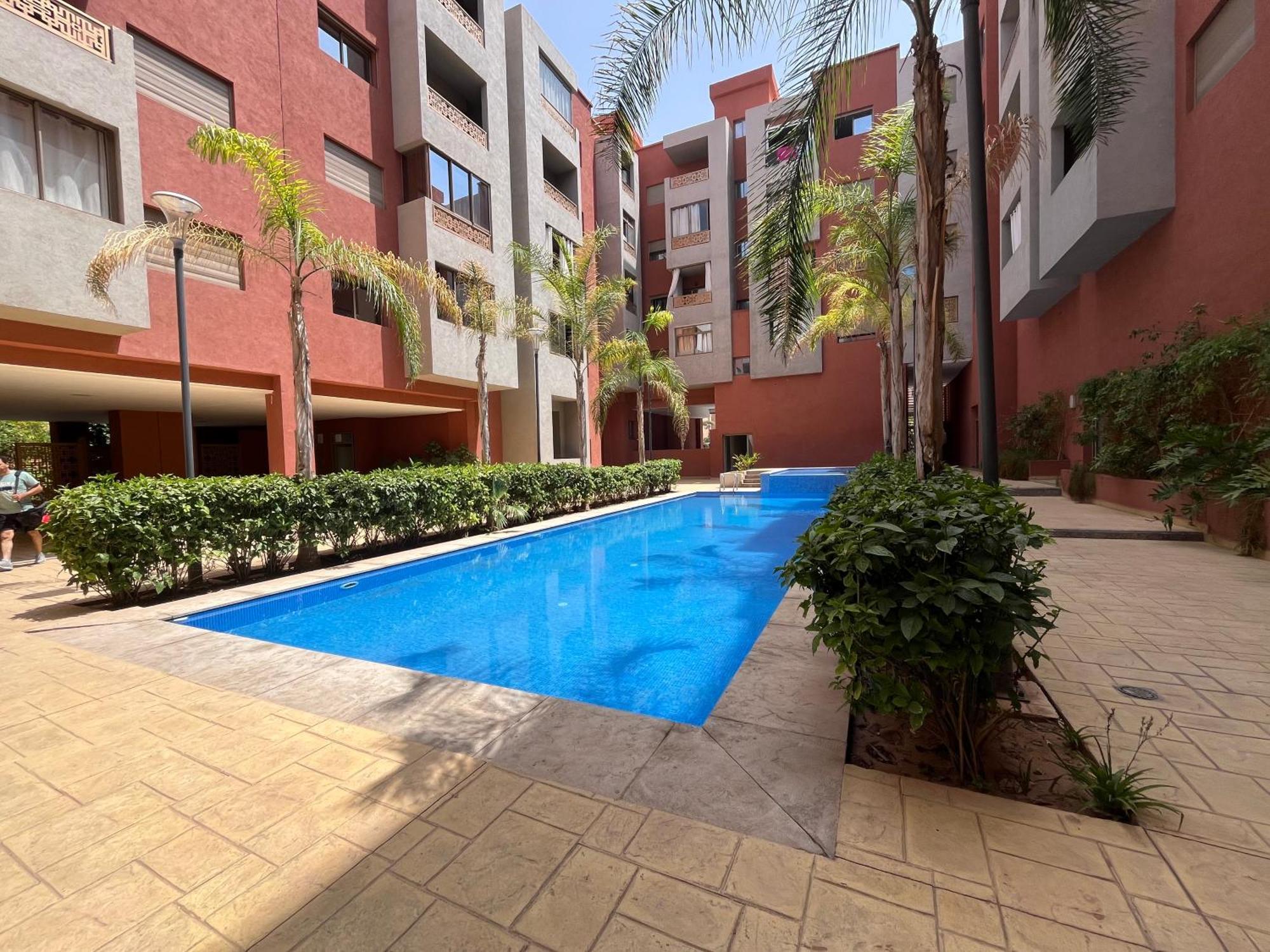 Apartment Asama Avec Piscine Et Terrasse, Proche Du Centre Marrakesch
